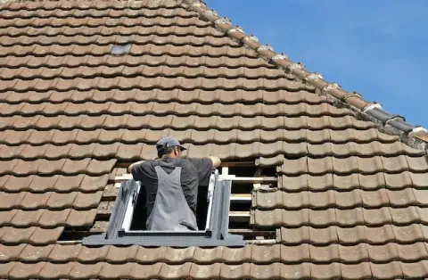 Pose de velux à la Montagne